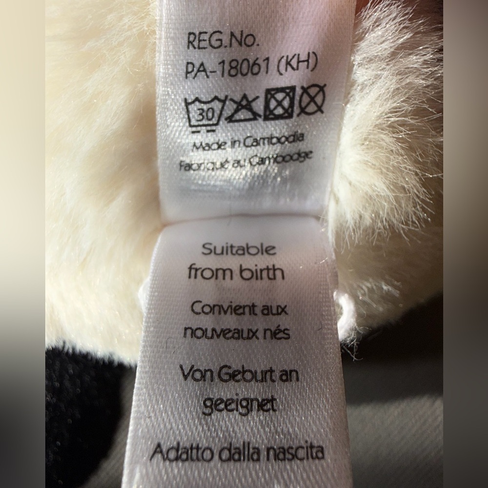 Jellycat Black and White Panda Plush with Logo Tag - Picture 7 of 7